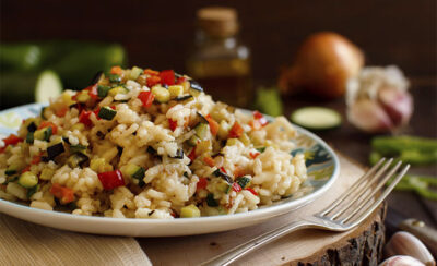 prato de risoto primavera