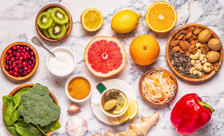 opções de alimentos que fortalecem a imunidade