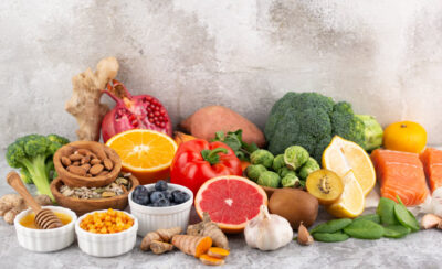 alimentos que fortalecem a imunidade visto de cima