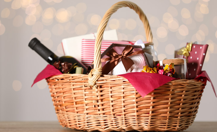 como montar cesta de natal