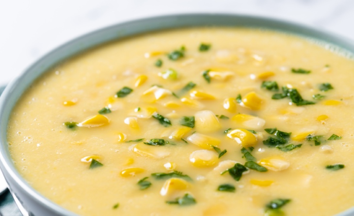 Creme de milho.